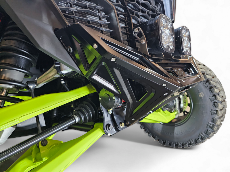 Polaris Rzr Pro R Bumper - Front - Elektric Off Road - Billet Front Winch - Anodized Black - `22-`25